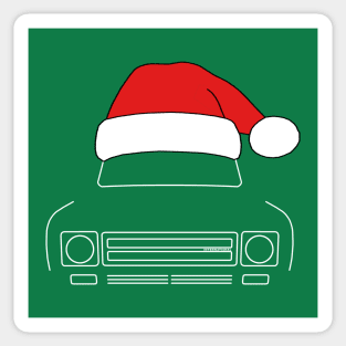 IH Scout classic truck Christmas hat edition white Sticker